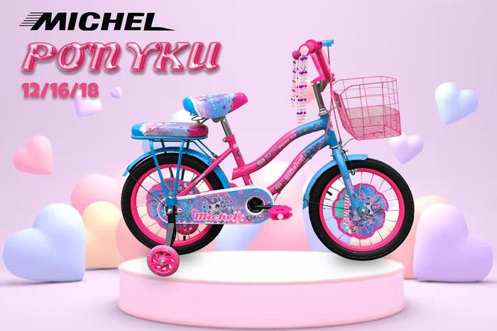 Gambar Sepeda Anak Perempuan 12 16 18 Trex Unicorn Mini CARGO / GRAB / GOJEK - Michel MerahBir, 12 dari Toko Sepeda Sandey Sanjaya undefined Tokopedia