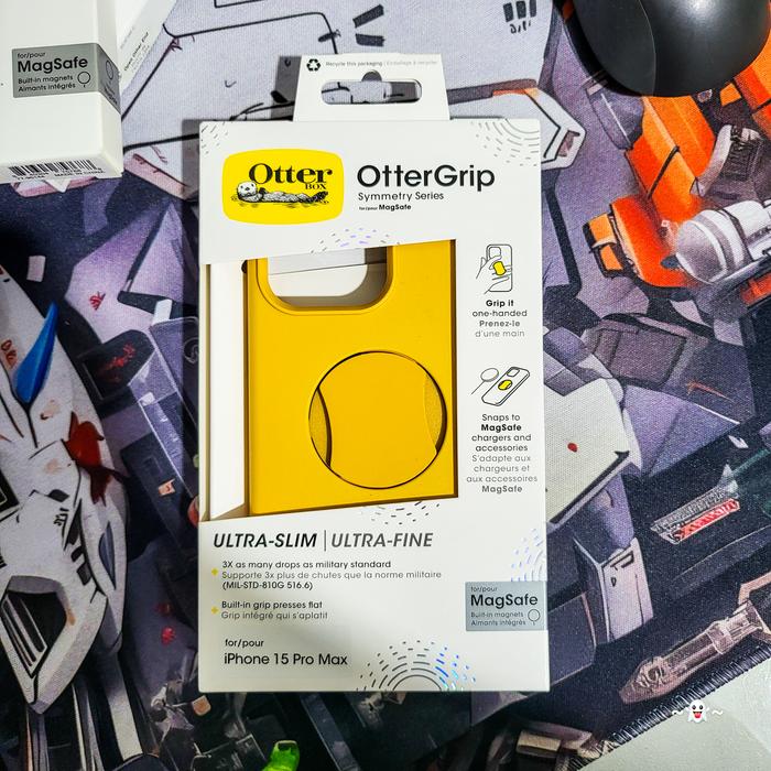 Gambar iPhone 15 Pro Max 2023 Otterbox Symmetry MagSafe OtterGrip HandGrip GripTok POP Socket Rugged Slim Fit Thin Tough Armor Defender Anti Shock Bumper Protective Casing Case Cover Aspem Gleam Yellow dari iGad123 undefined Tokopedia
