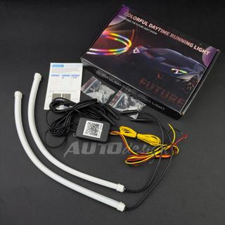 Gambar Lampu LED DRL Alis Flexibel WRGB APP Bluetooth 30 cm 45 cm 60 cm Welcome + RGB Matrix Mobil Motor Selang Sein Premium - 30 cm dari AUTOdesign undefined Tokopedia