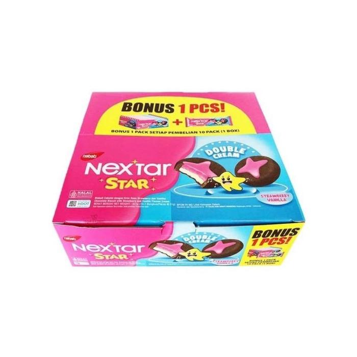 Gambar nextar star double am strawberry vanilla 341gr(10pcs@31gr) dari rafaelmaualan undefined Tokopedia