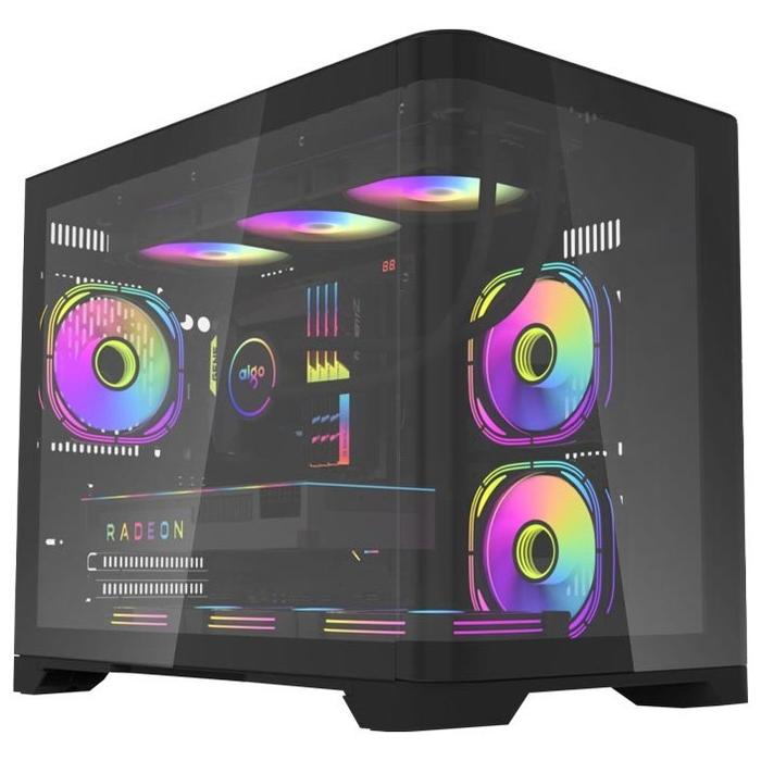 Gambar Casing AIGO ARC1 AQUARIUM FISH TANK m-ATX MINI TOWER PC CASE CASING GAMING CHASSIS - Hitam dari distributorkomputer undefined Tokopedia