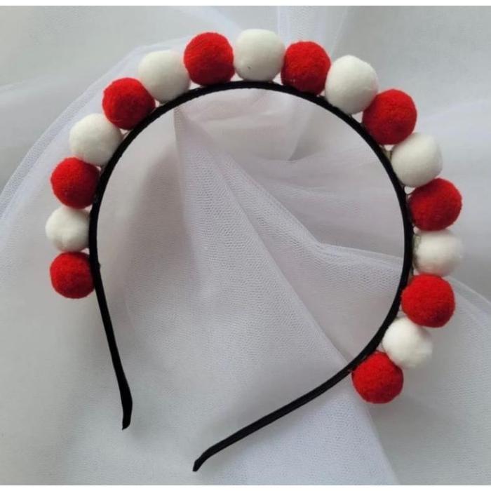 Gambar Bando Agustusan, Bando Merah Putih, Bando 17 Agustus, Bando Kemerdekaan - Pompom sedang dari CRAFTING_ID undefined Tokopedia