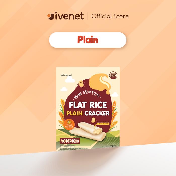 Gambar Ivenet Flat Rice - Snack Cracker Sehat untuk Bayi & Anak - Plain dari Ivenet Indonesia undefined Tokopedia