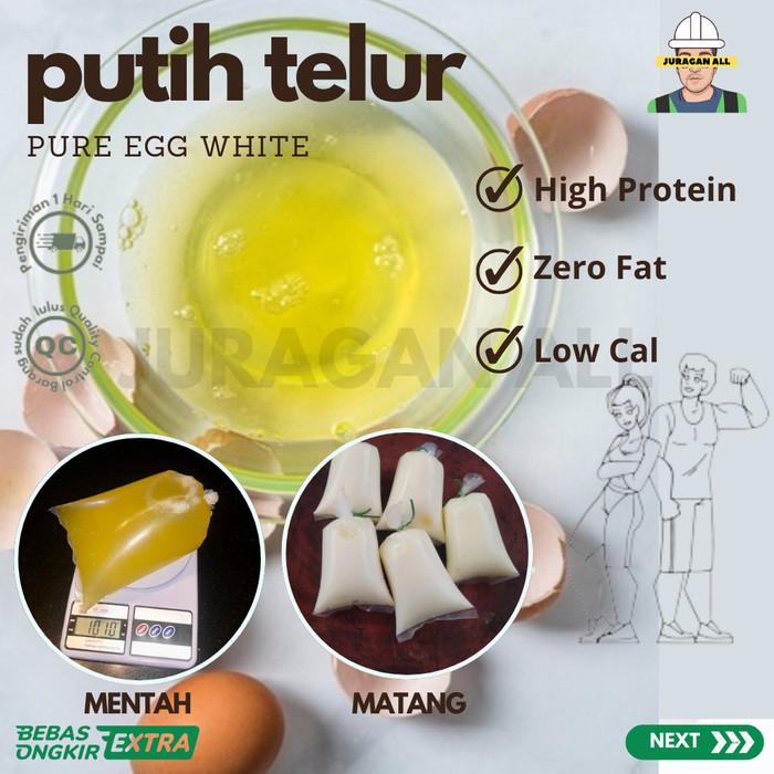 Gambar PUTIH TELUR MATANG 2 KG / PUTIH TELUR FRESH / PUTIH TELUR 2KG / EGG WHITE  FRESH / PUTIH TELUR PREMIUM / PUTIH TELUR FULL / PUTIH TELUR MATANG - EXTRABUBBLE dari Juragan All undefined Tokopedia
