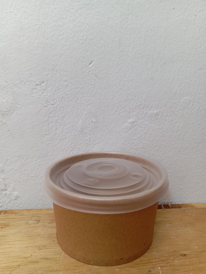 Gambar Paper Bowl 360ml/500/650/800/RiceBowl/Tempat Nasi/Box Nasi BOWL+LID - 360ML COKLAT dari King Powder ID undefined Tokopedia