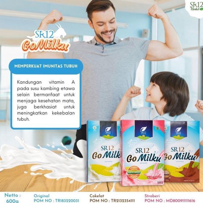 Gambar [TANPA GULA] Susu Kambing Etawa Bubuk GOMILKU SR12 GO MILKU BPOM Plus Madu Daun Kelor Ikan Gabus - Coklat dari Bacaurea Store undefined Tokopedia