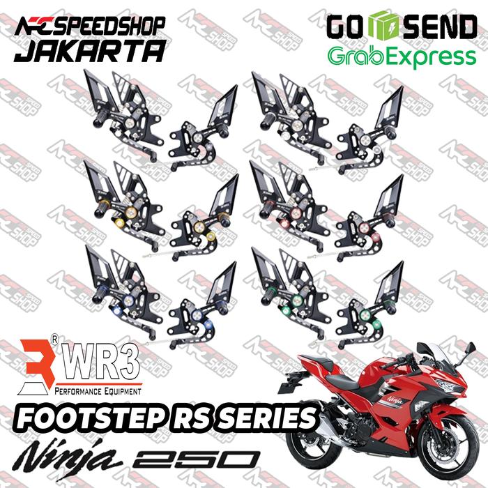 Gambar Footstep / Foot Step Underbone Racing WR3 Ninja 250 fi / Z250 Ninja 250 Old - V2 Black, Black. dari Arcspeedshop Jakarta undefined Tokopedia