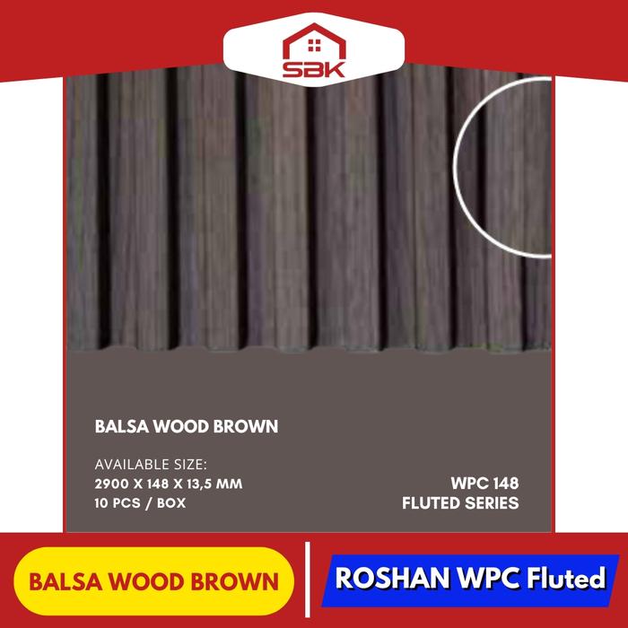 Panel Wpc Rohsan Jual Dekorasi Dinding | Wall Panel Fluted 148 WPC Roshan 2900x148MM ...