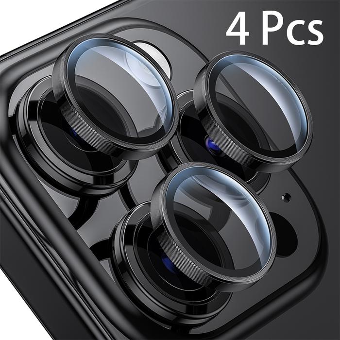 Gambar WSKEN for iPhone 15 Pro Max / 15 Pro / 14 Pro Max / 14 Pro / 13 Pro Max / 13 Pro Camera Lens Protector HD Tempered Glass Jatuh Cakupan Penuh Instalasi Mudah - Black Titanium, 15ProMax/15Pro dari wsken-3c undefined Tokopedia