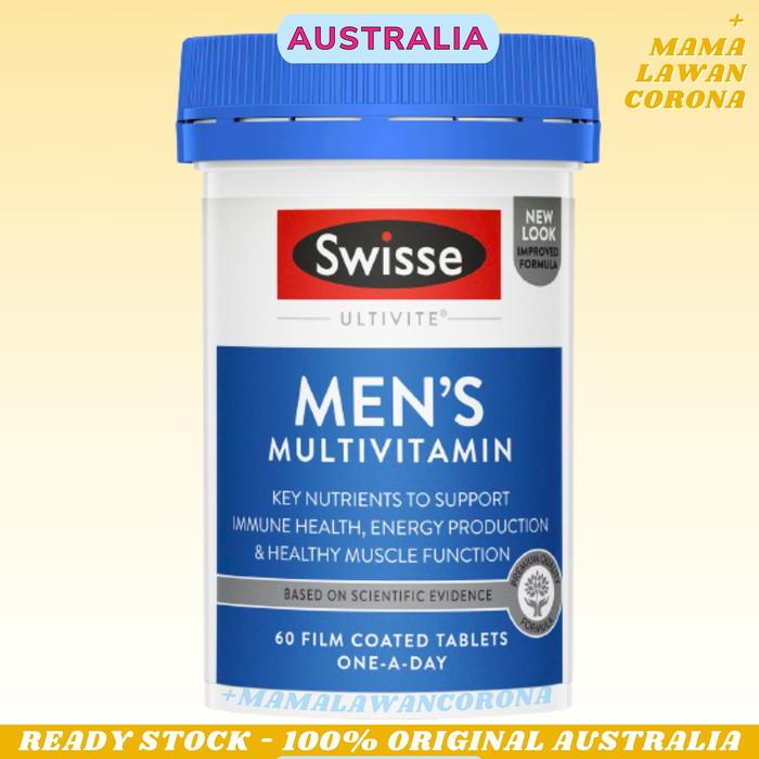 Gambar Swisse Men's Ultivite Multivitamin 60 120 Tablet Men Women's Women 50 - Men 60 tab dari mamalawancorona undefined Tokopedia