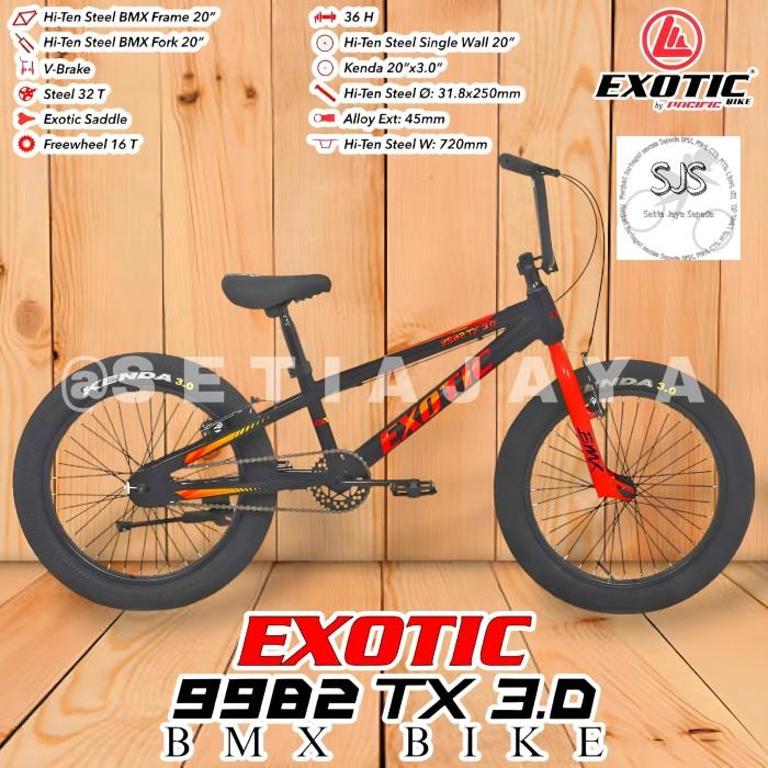 Jual Sepeda BMX 20 Inch EXOTIC 9982 TX 3.0 Steel Ban Jumbo 3.0 By