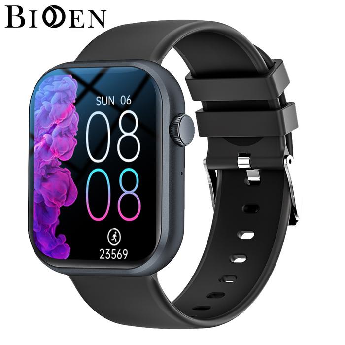 Gambar BIDEN SmartWatch 1.83 inch Bluetooth Call Jam Tangan Calculator Custom Wallpaper Smart Watch IP67 Waterproof Wanita Pria - Hitam dari Rebirth Jam Tangan undefined Tokopedia