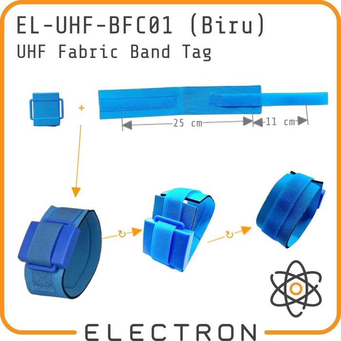 Gambar EL-UHF-BFC01 RFID UHF Band Strap NXP UCODE U8 Bracelet Ankle Wrist Waterproof Reusable Swimming Marathon EPC Global Gen2 Tag Tracking Chip Transponder dari Electron ID_NEW undefined Tokopedia