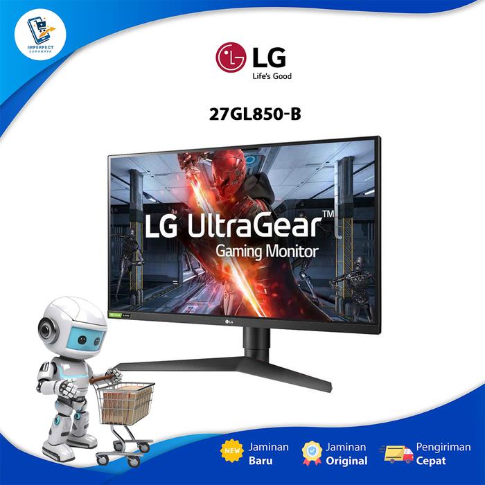 144hz Lg 27gl850 Gaming Monitor Lg Ultragear Qhd 27-inch Gaming