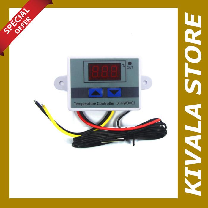 XH-W3001 220V AC W3001 Digital Thermostat Temperature Controller - grosir 100pcs