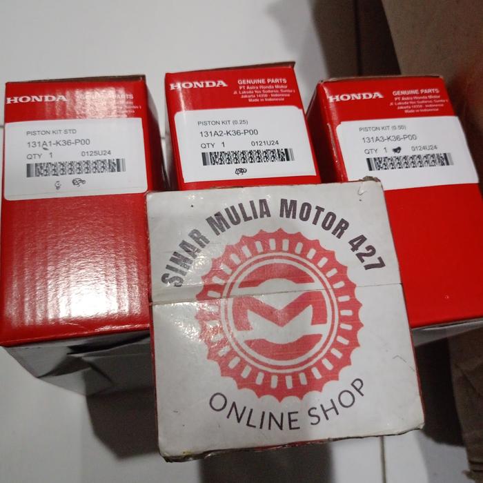 Gambar Paket Piston Seher Set Ring Seher Vario 150 PCX150 Ov STD 25 50 Ori AHM 131A1K36P00 131A2K36P00 131A3K36P00 dari Sinar Mulia Motor 427 undefined Tokopedia