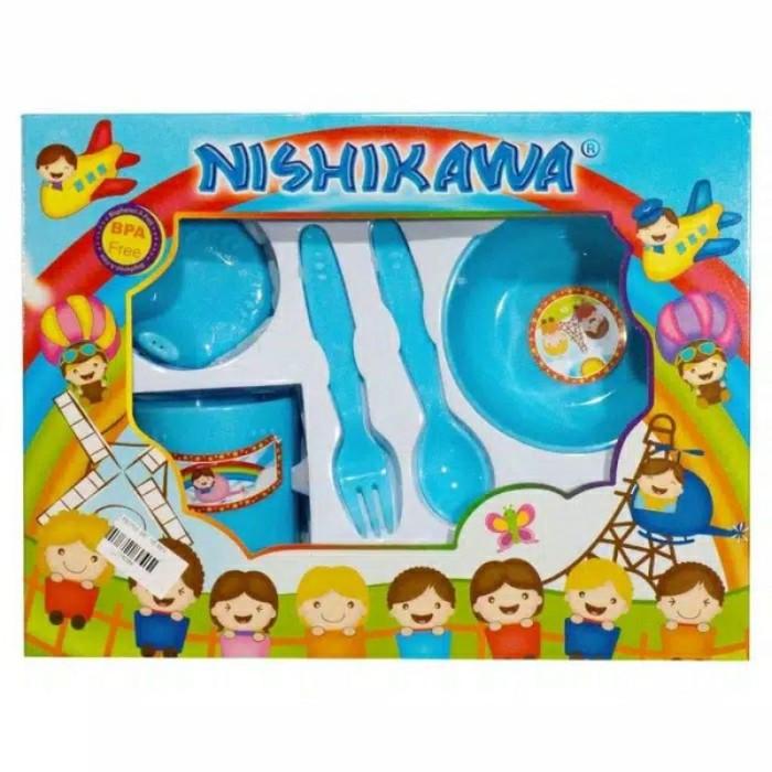Gambar Feeding set nishikawa kecil/Tempat makan bayi set - Biru dari Anekadjaya undefined Tokopedia