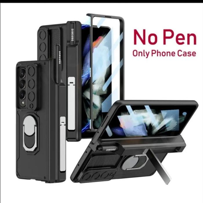 Gambar Case Samsung Z Fold 4 Z Fold 3 5G Protection Cover Fold3 Fold4 Holder - BLACK, Z FOLD 4 dari i-case undefined Tokopedia