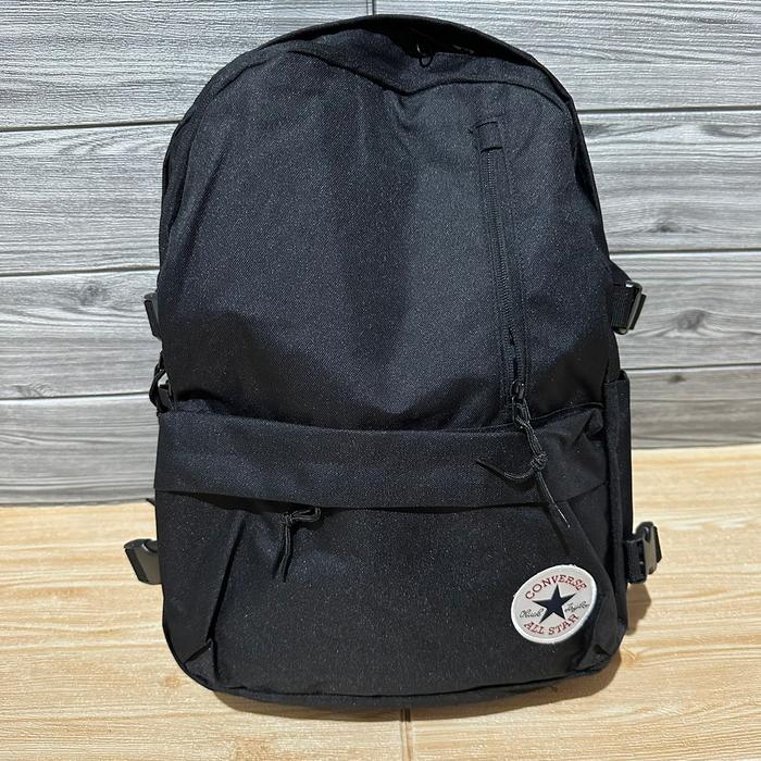 Gambar Tas Ransel Converse Classic All Star Zipper Original Black Backpack dari Cieestore id undefined Tokopedia