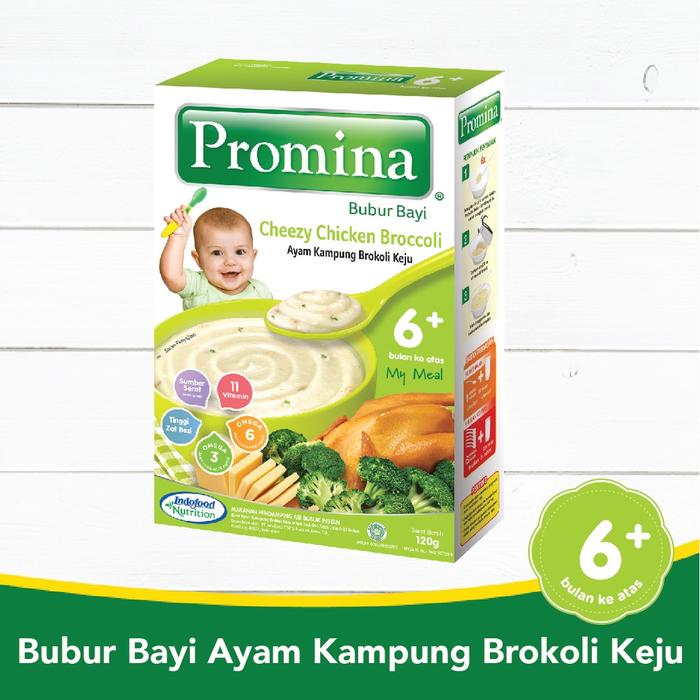Gambar Promina Bubur Bayi 6+ Ayam Kampung Brokoli Keju Box 120 Gram x 1 Pcs dari KPSB MALL undefined Tokopedia