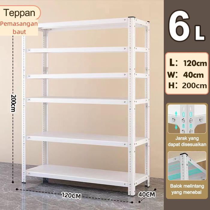 Botless Leg Jual Rak Besi Siku 5 Susun Tanpa Baut Serbaguna Botless Rack Stainless ...