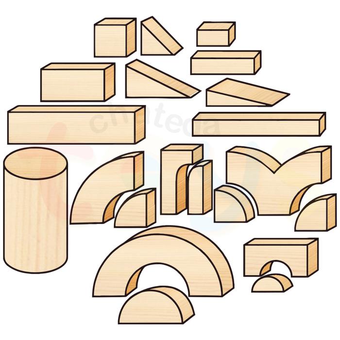 Gambar SBB-02 Balok Unit 105 pcs /set Chateda Toys mainan edukasi dari Chateda Toys undefined Tokopedia