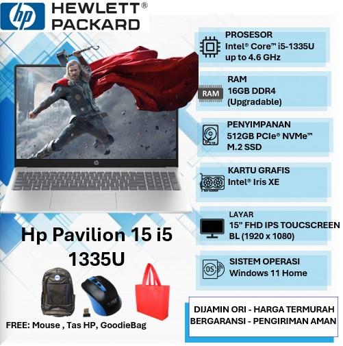 Jual Laptop Bisnis HP Pavilion 15 Intel i5 1335U 32GB 1TB SSD