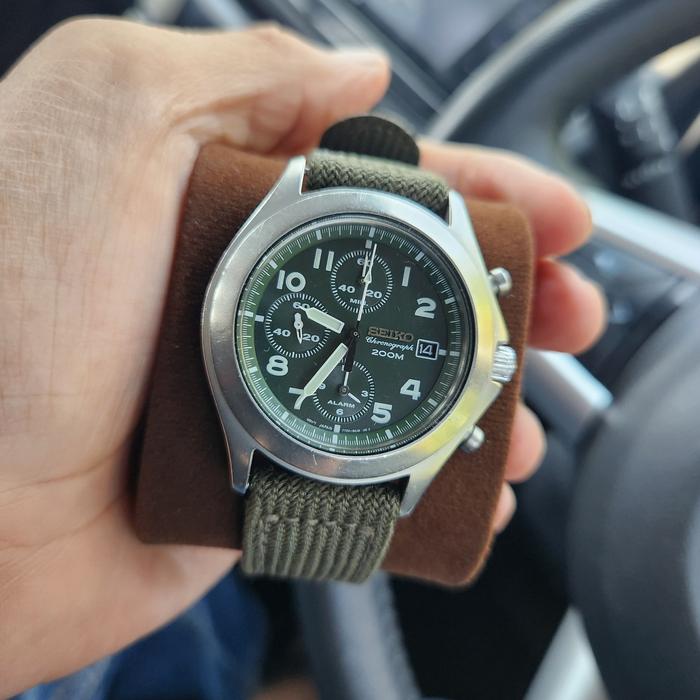 Seiko Military Chronograph Jual SEIKO SNDA21P1 MILITARY DIAL Gresik