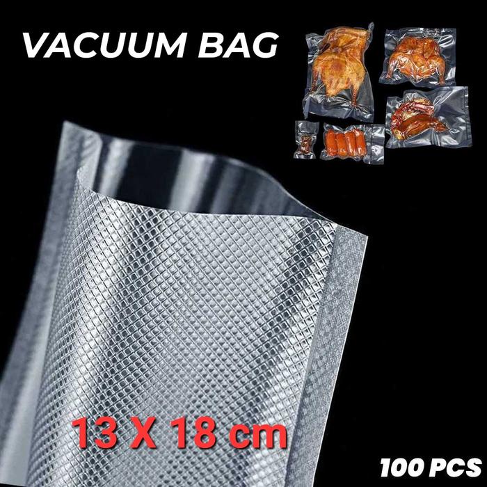 Gambar kantong plastik refill vacuum sealer vacuum bag-refill plastik vakum - 13x18cm 100pcs dari KJ aksesoris elektronik undefined Tokopedia