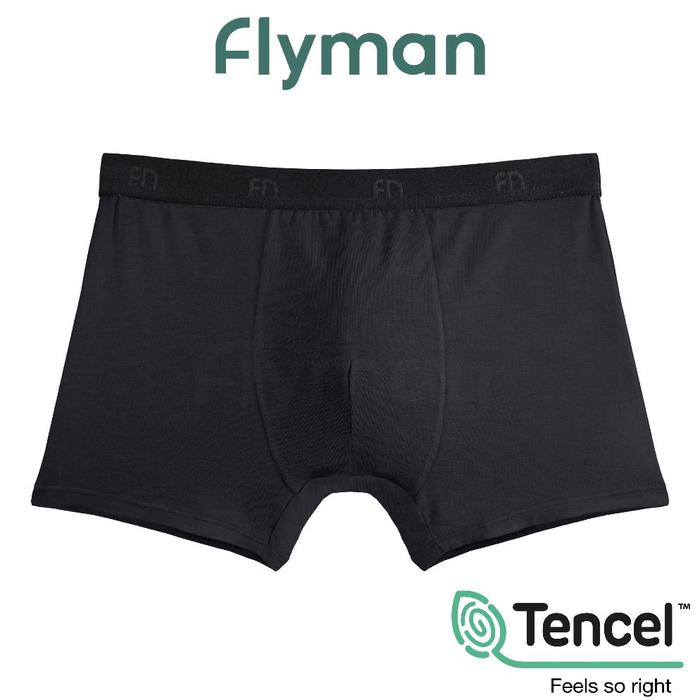 Gambar Flyman Celana Dalam Tencel Boxer Classic Pria Isi 1 Pcs Premium Modal Fabric FM 3056 NEW Terbaru Terlaris Terbaik - Onyx, M dari BOOM- undefined Tokopedia