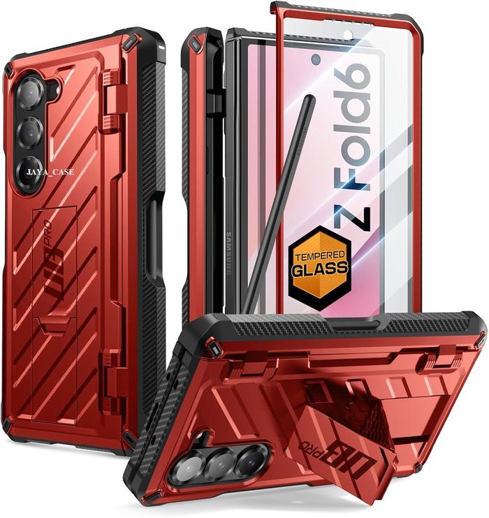 Gambar [ORIGINAL] Samsung Z Fold 6 Fold 6 5G Outdoor Sporty Pen Box Case Cover - Red dari Jaya Case STORE undefined Tokopedia