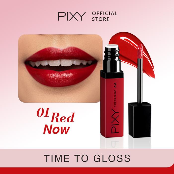 Gambar PIXY Time To Gloss - Pigmented Lip Gloss 6 Shade - 01 Red Now dari Pixy Official Store undefined Tokopedia