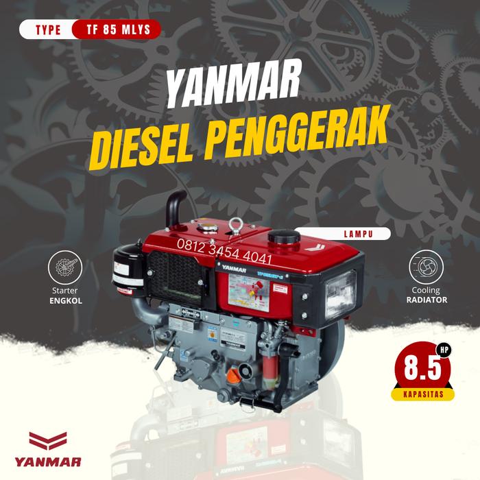 Gambar Yanmar TF 6.5 Hp mesin penggerak 7 HP YANMAR 8.5 Pk diesel 10,5 HP - TF85MLYS, 8.5HP dari Engineering Machine undefined Tokopedia