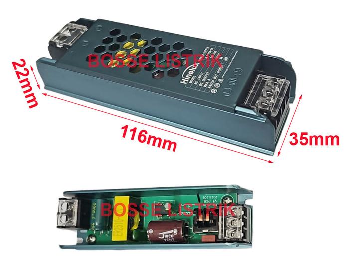 Gambar Power Supply Switching / Travo LED Strip SLIM 12V 3A / 5A - 5A 12V dari Bosse Listrik undefined Tokopedia