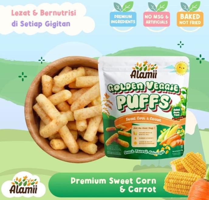 Gambar ALAMII PUFFS SNACK SEHAT (MAKANAN BAYI) CEMILAN ANAK DAN BAYI - cheese 25gr dari butithere undefined 5 Tokopedia