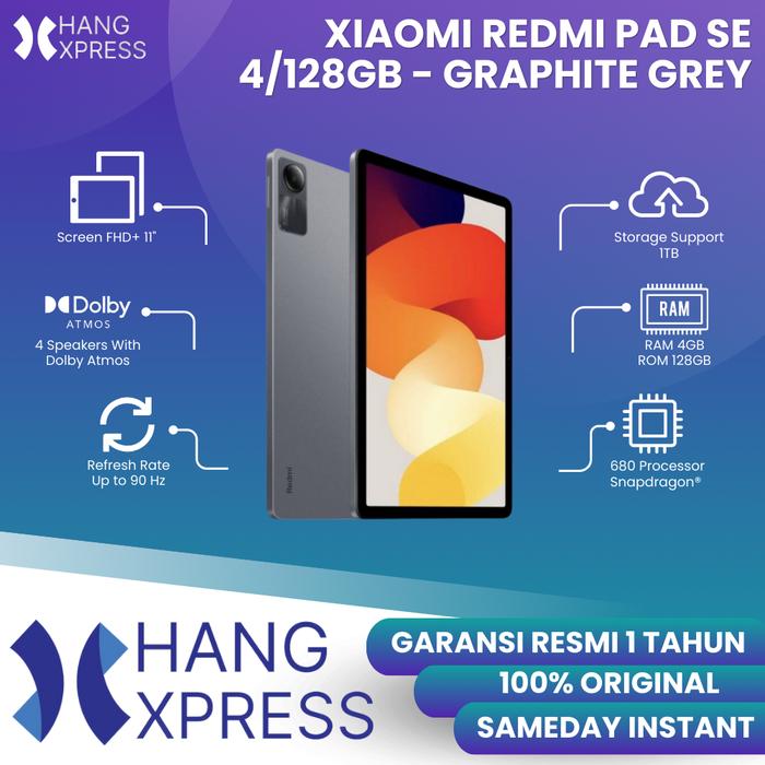 Gambar Xiaomi Redmi Pad SE 4/128GB Layar 11" FHD+ NOT MiPad 5 Garansi Resmi - Graphite Gray dari HANG XPRESS undefined Tokopedia