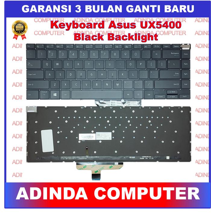 Gambar Keyboard Asus Zenbook 14X OLED UX5400 UX5400ZF UX5401 UX5401E UX5401Z UM5401 UM5401QA Backlight Backlite - Black Backlight dari Adinda Computer undefined Tokopedia