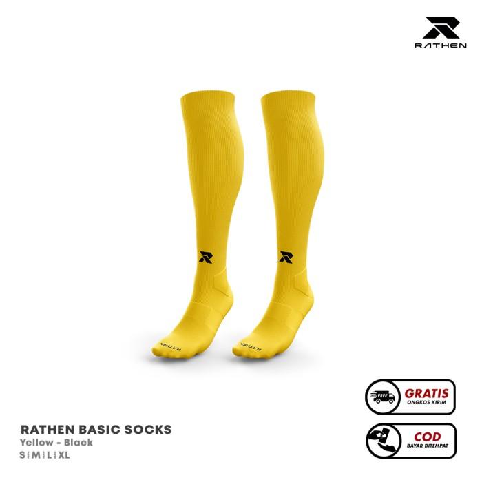 Gambar Kaos Kaki Bola dan Futsal Warna Kuning Antislip - Kuning dari RATHEN ID undefined Tokopedia