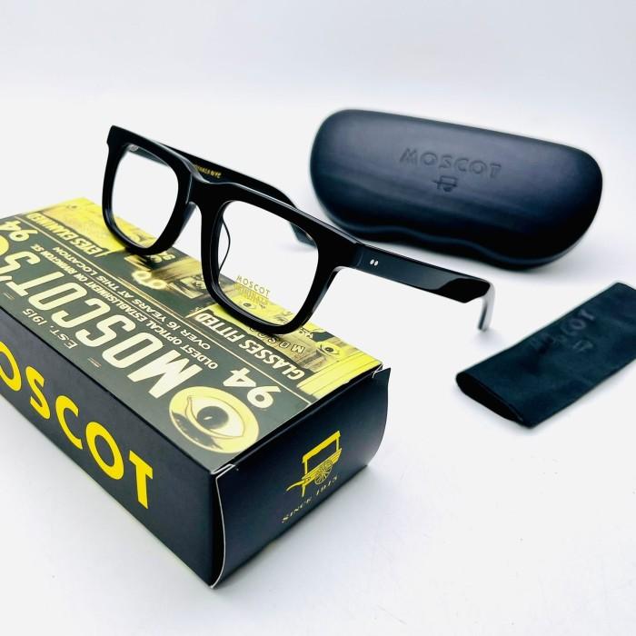 Gambar Frame Kacamata Pria / Wanita Moscot Rizk Kotak Grade Original - Hitam Glosy dari Optik Citi Eyewear undefined Tokopedia