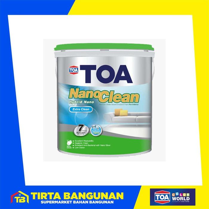 Gambar CAT TEMBOK TOA NANO CLEAN EXTRA CLEAN 20LT INTERIOR CAT TINTING - S 2002R dari Tirta Bangunan undefined Tokopedia