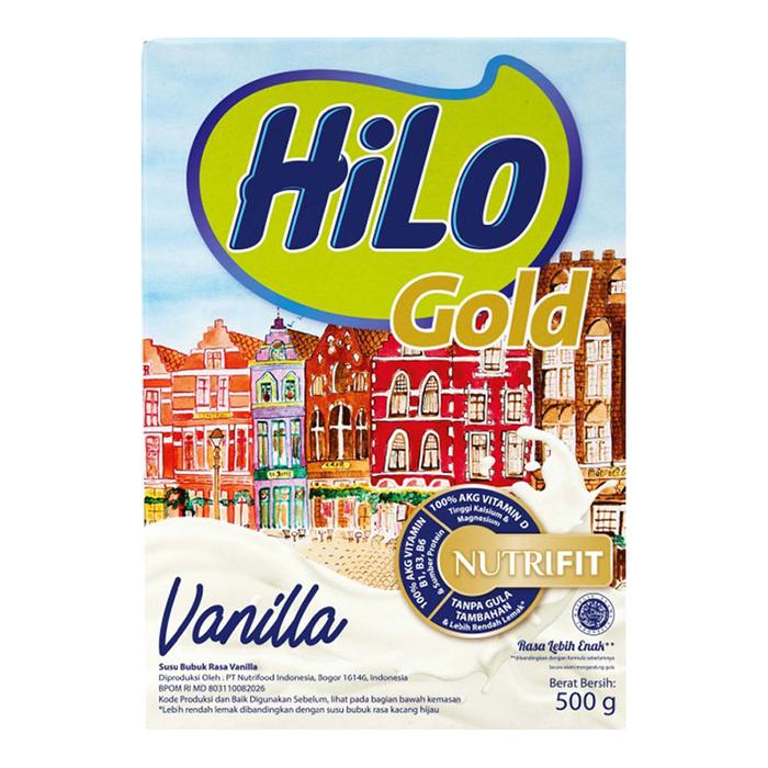Gambar HiLo Gold Vanila Susu Bubuk Tinggi Kalsium 500 g dari Alfamidi Official Store undefined Tokopedia