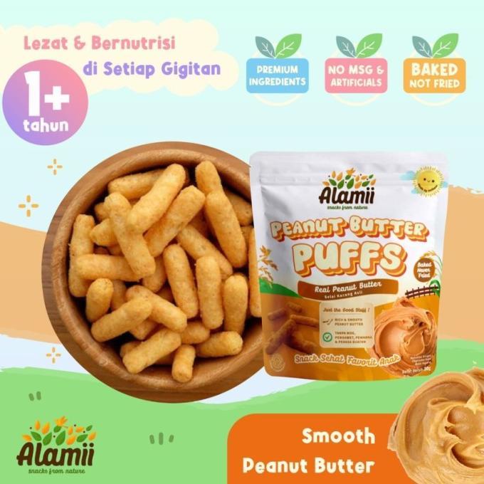Gambar ALAMII Puff Snack Anak / Bayi / Puffs Cheese Veggie Peanut Strawberry - Puffs Cheese dari butithere undefined 5 Tokopedia
