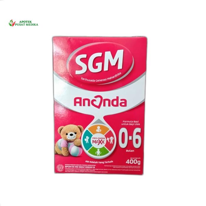 Gambar SGM ANANDA PRO-GRES MAXX 0-6 BULAN BOX 400 GR dari Apotek Pusat Medika undefined Tokopedia