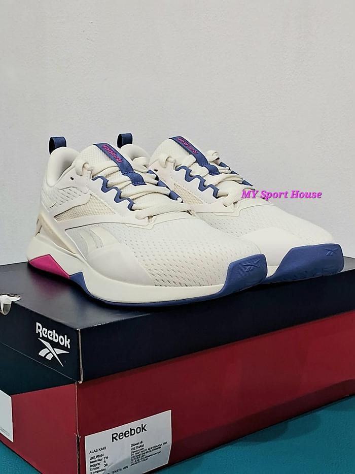 Gambar Sepatu Training Wanita Reebok Nanoflex TR2 Original - Natural Blue Pink - 37,5 (24cm) dari My Sport House undefined Tokopedia