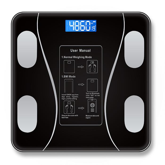 Gambar Timbangan Badan Digital Body Fat Health Smart Scale 180KG Recharge - Hitam dari MTEshop undefined Tokopedia