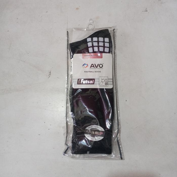 Gambar AVO FUTSAL FOOTBALL SOCK KAOS KAKI FUTSAL AVO R9 ANTISLIP - Hitam dari alamsport bekasi undefined Tokopedia