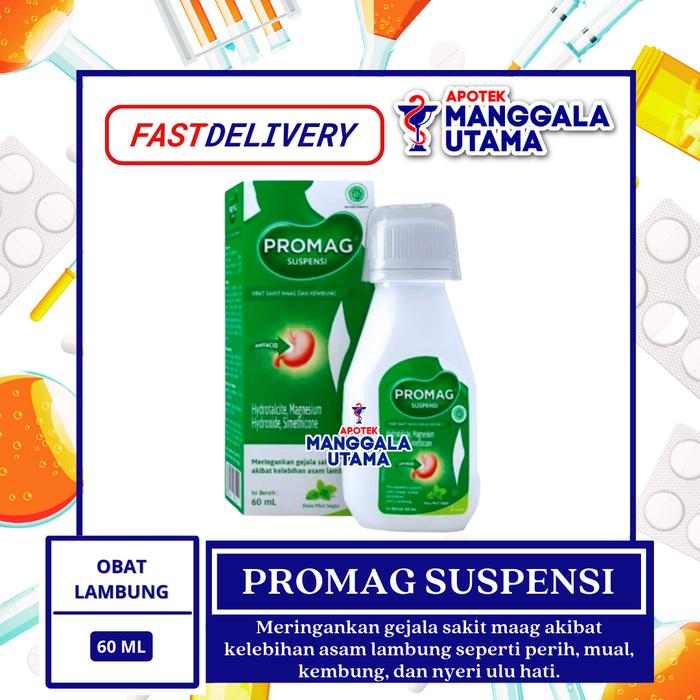 Gambar PROMAG SUSPENSI PER BOTOL 60 ML dari APOTEK MANGGALA UTAMA undefined Tokopedia