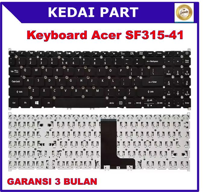 Gambar Keyboard Acer Aspire 3 SF315-41 A315-22 A315-23 A315-34 A315-35 A315-42 A315-42G A315-52 Backlight - Non Backlight dari KedaiPart undefined Tokopedia