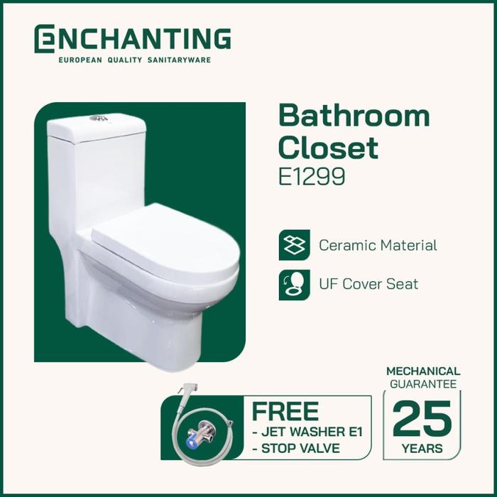 Gambar Toilet / Kloset Duduk Europe Enchanting E1299ECO WASHER - E1299ECO dari Enchanting Surabaya undefined 4 Tokopedia