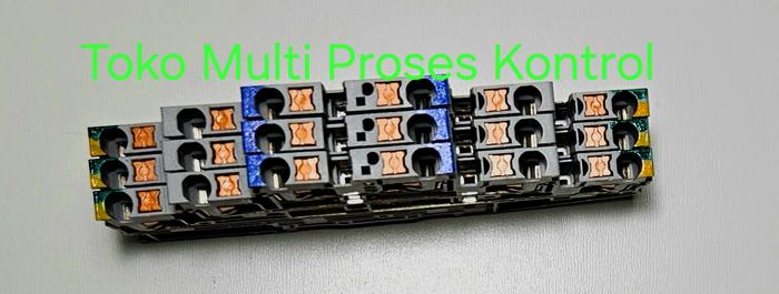 Gambar Terminal Block Push in 3 Susun dengan terminal grounding - Standard dari Toko Multi Proses Kontrol undefined Tokopedia
